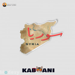 استكر (ملصق) خريطة سوريا  